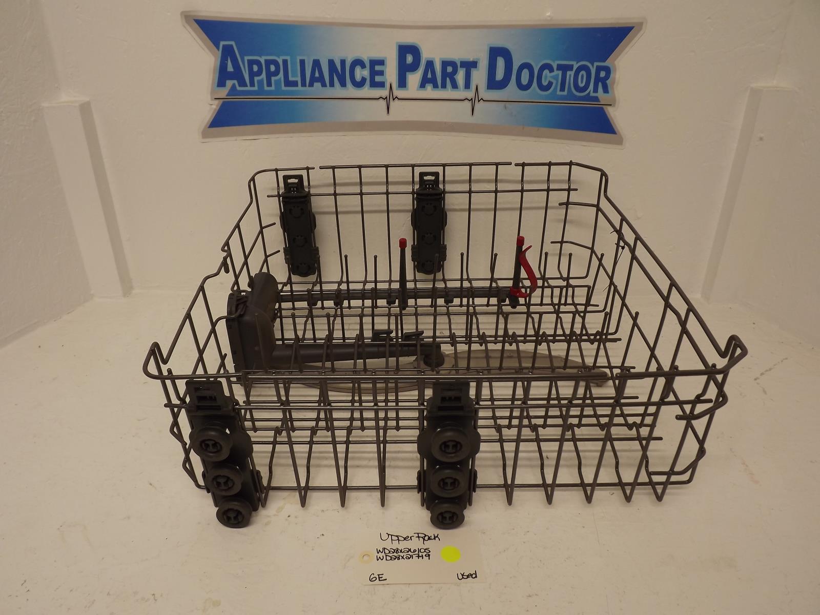 GE Dishwasher WD28X26105 WD28X21719 Upper Rack Used GE Dishwasher WD28X26105 WD28X21719 Upper Rack Used